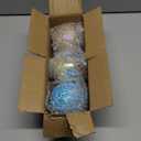 TOPZEA Set of 3 Decorative Glass Balls, 4 Inch Colorful Glass Mosaic Sphere Bowl Filler Orbs Set Ornaments Decoration for Centerpieces Bowls, Vase, Tray, Dinning Room Coffee Table Decor