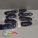 French Curly Braiding Hair 22Inch 8 Packs Bouncy Dark Blue Braiding Hair Pre Stretched Loose Wavy Synthetic Hair Extensions for Black Women (22inch 8packs,Dark Blue)