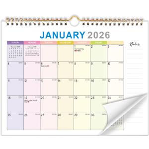 2 x 2026 Wall Calendar 18-Month Planner from January 2026 to June 2027, Stylish Monthly Planner for Home & Office Use