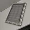 Builders Edge 120061218016 12" x 18" Rectangular Vent 016, Gray