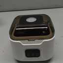 Ultrasonic Retainer Cleaner Machine, Portable 48kHz Dental Retainer Cleaner with 240ml Capacity, Digital Mouth Guard Cleaner with Timer for Denture Aligner Jewelry and Makeup Tools (White)