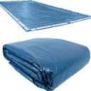 Robelle 12 x 24 ft Heavy Duty Blue Winter Pool Cover for Inground Pools, 5 ft Overlap (17 x 29 ft Cover Size), Solid 8 x 8 Scrim, 2.36 oz/yd2