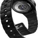 Bandletic Magnetic Silicone Band Compatible with Samsung Galaxy Watch 7 6 5 4 FE 40mm 44mm/for Galaxy Watch 6 4 Classic 43mm 47mm 42mm 46mm/Watch 5 Pro 45mm, 20mm No Gap Strap for Men Women, Black