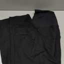 OUGES Womens Stretchy Maternity Over Belly Casual Work Straight Leg Pants Ankle Business Office Trousers with Pockets (Medium)