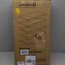 Wire Shelf Covers, Bamboo Wire Rack Covers for Pantry, Closet (4pcs, 24" W x 12" D)