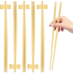 12 Inch X 5 Pairs Chopsticks,Reusable,Extra Long Simplea and Minimalistic Design,More Size Choices 7"/9.5"/12"