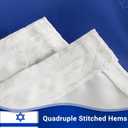 BENIX Israeli Flag 3x5ft, Durable 210D Nylon Israeli Flag for Outdoor Display, Vivid Colors, Fade-Resistant, Heavy-Duty with Brass Grommets