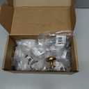 Solid Brass Cabinet Knobs 15 Pack, Brushed Gold Drawer Knobs, Antique Brass Dresser Knobs, Warm Gold Kitchen Furniture Hardware, Diameter 1-1/5"