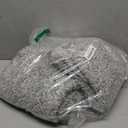 Yimobra Bathroom Rug Set 2 Piece, Soft Absorbent Microfiber Bath Mat Set, Non Slip Machine Washable Dry, Plush Shaggy Shower Rugs for Bathroom Floor, 32"x20"+24"x17", Light Gray and White