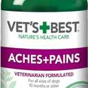Vets Best Dog Pain Relief Supplement  Natural Aspirin Alternative for Hip and Joint Pain, Arthritis, and Aches  Vet Formulated Mobility Support Tablets for Dogs  150 Count