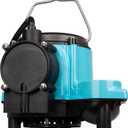 Little Giant 6-CIA 115 Volt, 1/3 HP, 2760 GPH Cast Iron Submersible Sump Pump with Integral Diaphragm Switch, 10-Ft. Cord, Blue, 506158