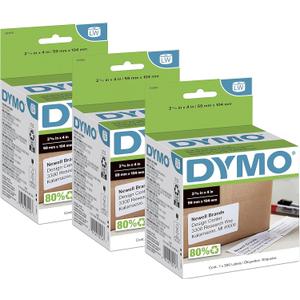 DYMO Authentic LW Large Shipping Labels for LabelWriter Label Printers, Print Up to 6-Line Addresses, 2-5/16" x 4", 3 Rolls of 300 (900 Total)