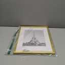 upsimples 12x16 Picture Frame, Display Pictures 8.5x11 with Mat or 12x16 Without Mat, Wall Hanging Photo Frame, Gold, 1 Pack