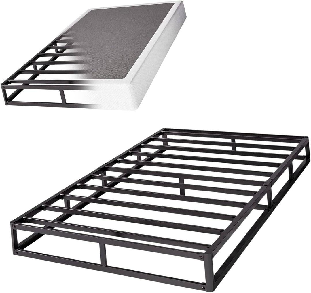 9 Inch High Profile Queen Box Spring Strong Metal Frame Mattress Foundation, Quiet Noise-Free, Easy Assembly, 3000lbs Max Weight Capacity