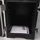 Carlisle Cateraide™ Black Front-Loading Insulated Food Pan Carrier - 5 Full-Size Pan Max Capacity