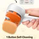 Pet Steam Brush for Dog &Cat, 3-in-1 Self-Cleaning Dog Brush Pet Spray Hair Removal Comb, 2 Spray Modes Rechargeable Deshedding Dog Steam Spray Hair Brush for Shedding Massaging Cleaning (White)