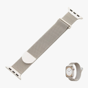 Stainless Steel Mesh Loop with Semicircular Buckle for Apple Watch Replacement Bands Compatible with iwatch Band