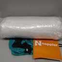 Small Shredded Memory Foam Pillow for Travel and Camping - Compressible Medium Firm Bed Pillow, Contoured Support, Breathable Cover, Machine Washable, Ideal Backpacking, Airplane and Car (White)