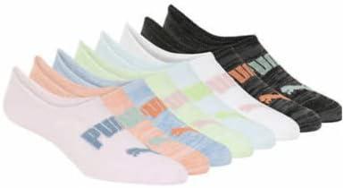 PUMA Women's No Show Sneaker Socks 8 Pack