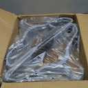 HOUSE DAY Heavy Duty Plastic Hangers 30 Pack, Non Slip Clothes Hangers with Rubber Pads and 360 Hook - Thin 0.2 Inch, Space Saving Coat Hanger Grey, Closet Organizer for Shirt, Pants, Suit, Skirt (Gray)