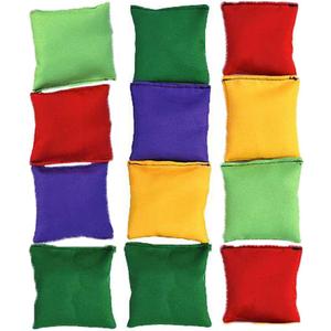 12 Pack 2inch/5cm Nylon Bean Bags Children Family Adults Outdoor Yard Games Bean Bag Toss Carnival Toy Bean Bag Toss Game