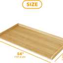 SpaceAid Washer Dryer Countertop, Laundry Wood Shelf Topper with Edge, 54" Width x 27.5" Depth Cover Guard Organizer for Washer and Dryer Laundry Hamper Counter Storage Organization (Maple Wood)