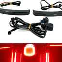 Motorcycle Saddlebag Tail Light Running Brake Sequential Turn Signal LED Lamp Fit for Harley Touring Street Gilde Road King Road Gilde Electra Glide Ultra Limited 2014-2023 (Black Lens)