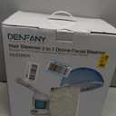 DENFANY Hair Steamer Facial Steamer 2 in 1 Nano Ionic Steam for Deep Hydration, Adjustable Arm, Easy-Clean Wide Mouth Tank, Home & Salon Use