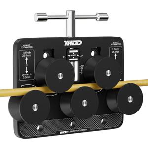 Tubing Straightener for 3/16"-1.0" Diameters, Brake Line Tubing Adjustable Straightening Tool, Pipe Straightener, for Copper, Aluminum, Steel Pipe, Bent Tubes, Fuel Lines (Medium)