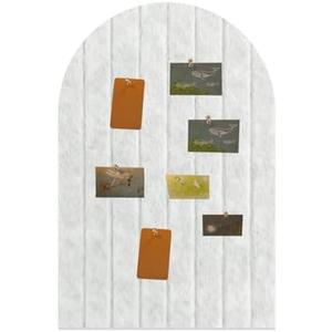 Foldable Bulletin Board 24x16 inches, 0.35" Thick Felt Wall Tiles, Large Cork Board with Adhesive Sticker, Round Edges Wall Panels for Office Bedroom Living Room, Decorative Board (Silver Grey)