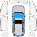 KMF 8pcs Full Window Sun Shade Custom Fit for Toyota RAV4 2006-2012 Accessories, Privacy Car Window Covers Sunshade for Windshield Side Rear, UV Block and Blackout for Car Camping/Baby