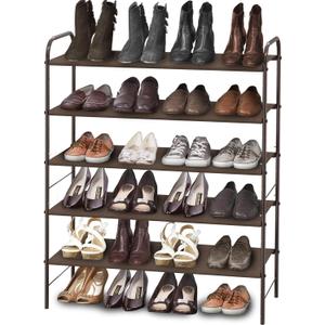 Simple Houseware 5-Tier Shoe Rack Storage Organizer, Bronze