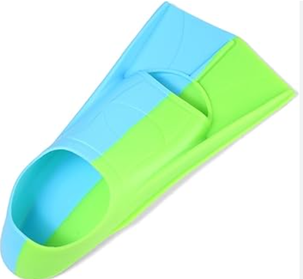 Kids Swim Fins, Short Blade Non-Slip Heel Pool Training Flippers for Youth Lightweight Design (XS(US Kids 13.5-1.5))