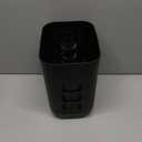 STORi Luup Bathroom Wastebasket, Secure Grocery Bags, Plastic Garbage Container for Vanity, Laundry Room, Kitchen, Office, 2.5 Gallon, Black, Made in USA (1 Pack)