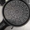 High Pressure 10 Ways Handheld Shower Head Matte Black- Anti-clog Nozzles, Built-in Power Wash to Clean Tub, Wall & Overhead Brackets,Magnetitc Rainfall Shower Wand,Built-in 2 Power Jet