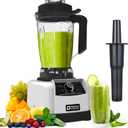 Powerful Blender for Kitchen 1500W, 68 Oz Large Capacity Countertop Blender for Smoothie with Stainless Steel Blades, BPA Free, Frozen Drinks, Ice Crush, Protein Shakes (Silver)