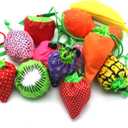 10PCS Fruits Reusable Grocery Shopping Tote Bags Folding Pouch Storage Convenient for Travel