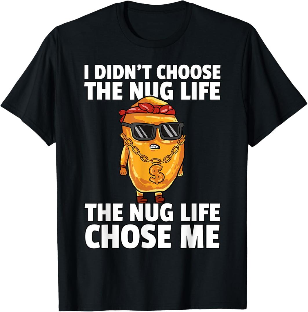 Chicken Nugget Shirt Nug Life Tenders Gangster Lovers Tee T-Shirt M