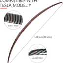 Spoiler Wing Compatible with Tesla Model Y 2020 2021 2022 2023 2024 Rear Trunk Lip Tail Lid Accessories ABS Strong Adhesive Glossy Carbon Fiber Style