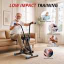 Pedal Exerciser Bike for Seniors, Arm Leg Hand Elbow and Knee Workout, Total Body Space Walker Machine, Low Impact Seated Exercise Equipment for Home