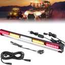 KEMIMOTO 30 inch UTV Chase Light Bar with Extension Harness LED Chase Tail Lights Brake Reverse Turn Signal Kit Compatible with Polaris RZR Ranger General, Can Am X3, Kawasaki, Talon, Trucks, Pickup