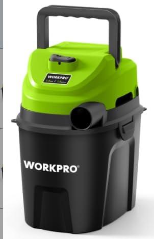 WORKPRO 1.5Gallon Portable Wet/Dry Vacuum Cleaner(US Plug)