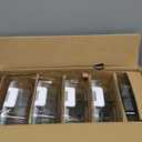 BAYZZ 5 Pack 35 Oz Glass Meal Prep Containers 3 Compartments, Glass Food Storage Containers, Lunch Bento Box with Airtight Lids, Microwave, Freezer & Dishwasher Safe, White