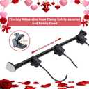 Christmas Garland Hanger for Front Door Frame,Garland Hanger for Front Door FrameAdjustable ''18-66 Heavy-Duty Holder for Wreaths,Lights,Damage-Free No-Drill Design.