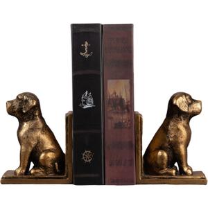 Book Ends for Shelves to Hold Books Heavy Duty,Decorative Bookend for Bookshelf Dcor,Cute Animal Dog Book Stopper Labrador Retriever Statues for Home, Office Desk Decoration,1pair