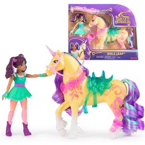Unicorn Academy, Ava & Leaf Power of Friendship Set with Saddle & Accessories, Dolls & Unicorn Toys, Gifts & Stocking Stuffers for Girls Ages 4 and up