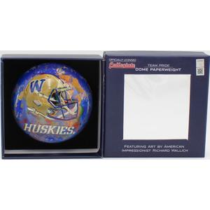 Officially licenced washington huskies glass dome paperweight 4