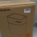 JOYBOS Trash Can with Lid Automatic Garbage Can, 3.8 Gallon Slim Small White Plastic Smart Trash Bin, Narrow Motion Sensor for Bedroom, Bathroom, Toilet Office