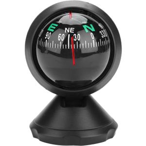 Gegong Adjustable Night Vision Compass for Boats Vehicles Black Marine Ball Compass