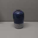 Ceramic Rustic Farmhouse Vase for Home Decor 9 inch Decorative Boho White Pottery Flower Vase for Centerpiece Living Room Bedroom Kitchen Bathroom Dining Table Mantel Shelf Decor